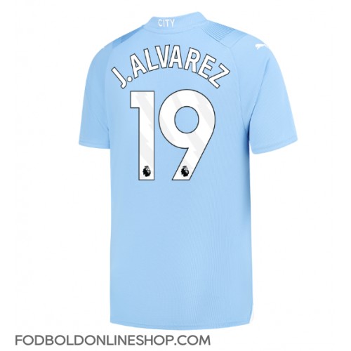 Manchester City Julian Alvarez #19 Hjemmebanetrøje 2023-24 Kortærmet